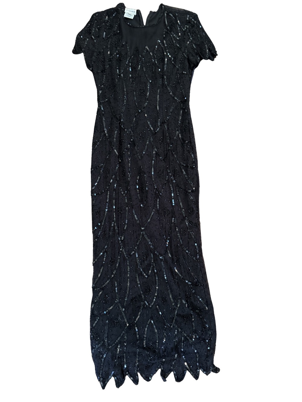 Rare Vintage Stenay Silk beaded dress
